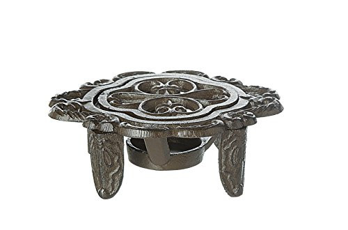 Creative Co-op Cast Iron Dish Warmer, Black