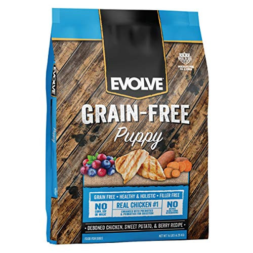 14Lb Evolve Puppy Grain Free Deboned Chicken Sweet Potato And Pea Recipe