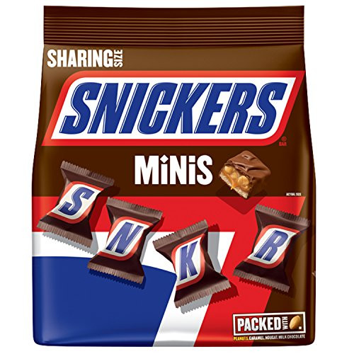 SNICKERS Minis Size Chocolate Candy Bars 9_7 Ounce Bag Pack of 8