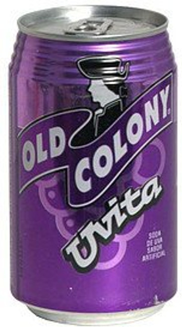 OLD COLONY UVA - Puerto Ricos Favorite Grape Flavored Soda - 12 oz cans - 8 Pack