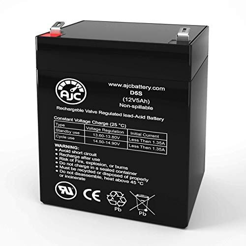 PowerSonic PS-1250F2 12V 5Ah Sealed Lead Acid Battery - This is an AJC Brand Replacement