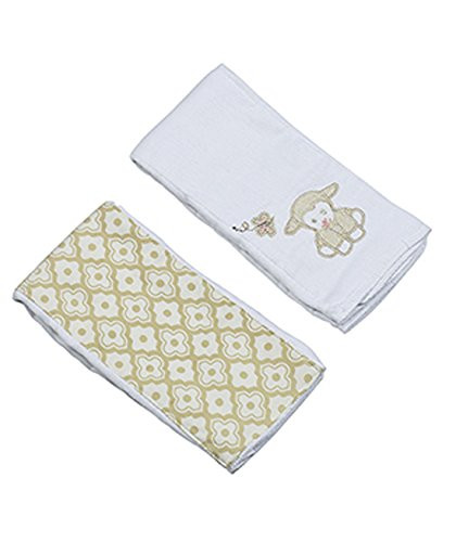 Maison Chic Double Burp Cloth Set Lillie The Lamb