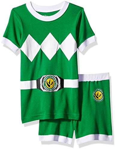 Power Rangers Boys Big Green Mighty Morphin Pajama Short Set 8