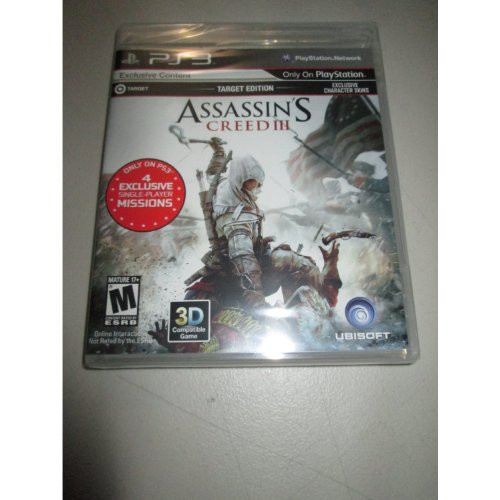 ASSASSINS CREED III Target Edition Sony Playstation 3 2012