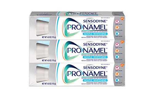 Sensodyne Pronamel Gentle Whitening, Enamel Strengthening Toothpaste, 4 ounce (Pack of 3)