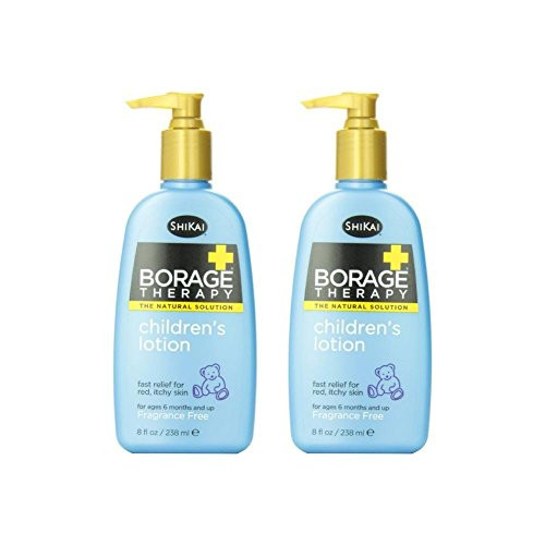 ShiKai Borage Therapy Childrens Lotion Fragrance Free 8-Ounce Pack of 2