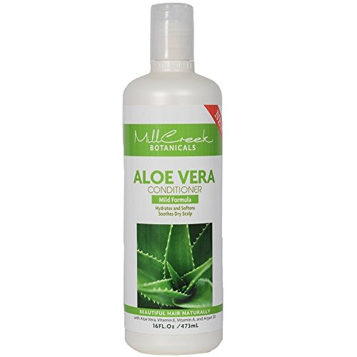Mill Creek Natural and Organic Aloe Vera Conditioner 16 Ounce - 2 per case_