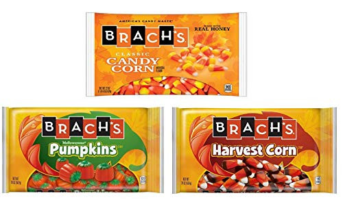 Brachs Candy Corn Harvest Indian Corn Mellow Creme Pumpkins - 1 Package of Each Flavor -The Perfect Autumn Mix Of Brachs Favorites 3 - 20 oz Bags - 60 oz Total