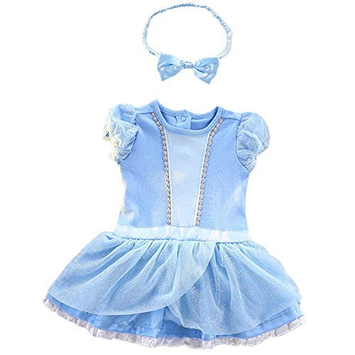 Tsyllyp Baby Girls Sunsuit Romper Cinderella Costumes Toddler 1st Birthday Party Halloween Outfit Dress up Tsyllyp Baby Girls Sunsuit Romper Cinderella Costumes Toddler 1st Birthday Party Halloween Outfit Dress up