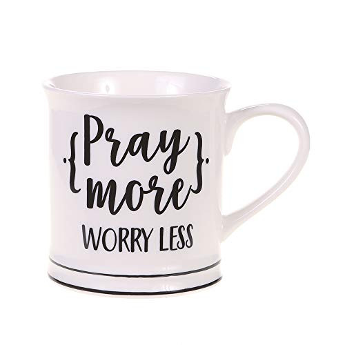 Home Essentials 14Oz Pray More Worry Less Mug Home Essentials 14Oz Pray More Worry Less Mug