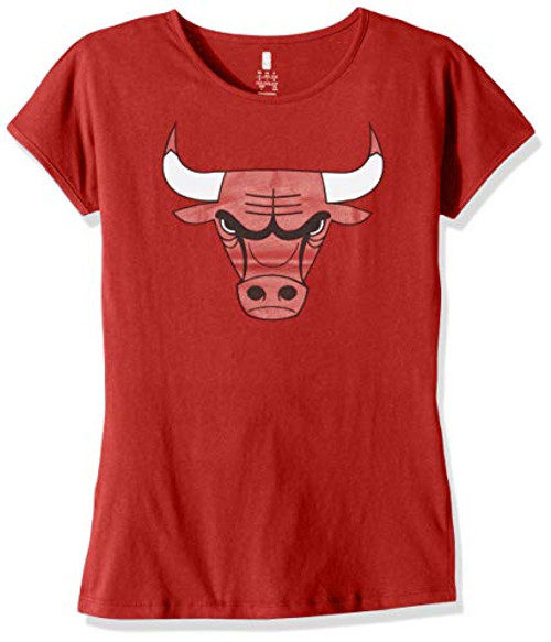 Outerstuff NBA NBA Youth Girls Chicago Bulls Primary Logo Short Sleeve Dolman Tee Red Youth Medium10-12 Outerstuff NBA NBA Youth Girls Chicago Bulls Primary Logo Short Sleeve Dolman Tee Red Youth Medium10-12