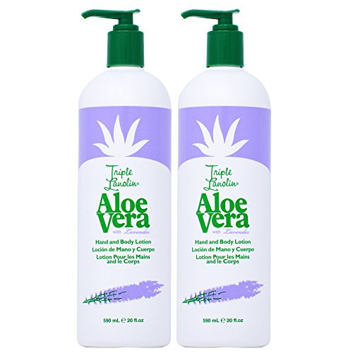 Triple Lanolin Aloe Vera wLavender 20oz Pack of 2 Triple Lanolin Aloe Vera wLavender 20oz Pack of 2
