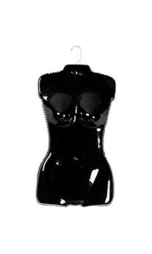 Economy Female Black Plastic Torso Form - Fits Womens Sizes 5-10