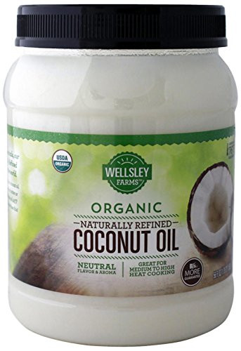Wellsley Farms Organic Naturally Refined Coconut Oil 56 oz_