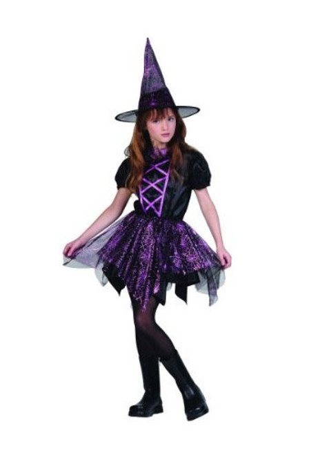 RG Costumes Glitter Spider Witch Costume Child Large12-14 RG Costumes Glitter Spider Witch Costume Child Large12-14