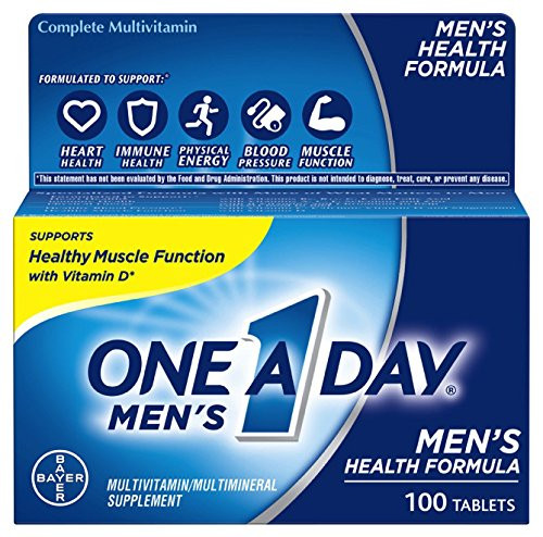 One A Day Mens Multivitamin Supplement with Vitamins A C E B1 B2 B6 B12 Calcium and Vitamin D 100 count One A Day Mens Multivitamin Supplement with Vitamins A C E B1 B2 B6 B12 Calcium and Vitamin D 100 count