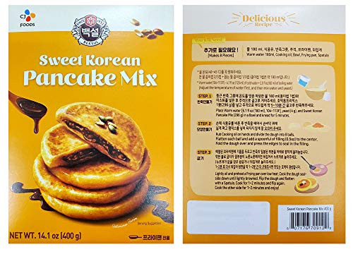Korean Fancy Hotcake Mix CJ Beksul Korean Sweet and Green Tea Pancake Mix Hotteok 14_10 oz 400g ????? CJ ?? ?? ???? ?? ?? ?? ?? ??? ?? Sweet 3 Packs Korean Fancy Hotcake Mix CJ Beksul Korean Sweet and Green Tea Pancake Mix Hotteok 14_10 oz 400g ????? CJ ?? ?? ???? ?? ?? ?? ?? ??? ?? Sweet 3 Packs