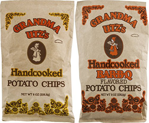 Grandma Utzs Handcooked Potato Chips Variety 2- Pack 8 oz_ Bags 1 of Each