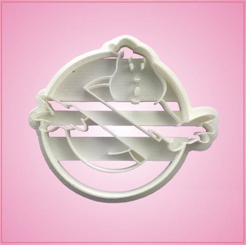 Embossed Ghostbuster Cookie Cutter 3-1/4 inches tall, 3-3/4 inches wide