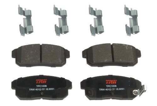 TRW Automotive TPC1008 Disc Brake Pad Set for Mazda RX-8 2004-2011 Rear black