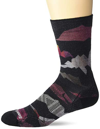 Smartwool PhD Outdoor Light Mountain Camo Print Crew Black XL Mens Shoe 12-14_5