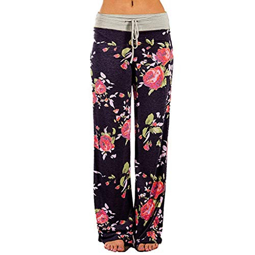 Youmymine Womens Comfy Casual Pajama Pants Floral Print Lounge Drawstring Palazzo Long Wide Leg Pants S Brown Youmymine Womens Comfy Casual Pajama Pants Floral Print Lounge Drawstring Palazzo Long Wide Leg Pants S Brown