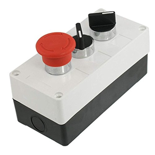 Self Locking Red Mushroom Emergency Stop Push Button Switch Station AC 240V 400V
