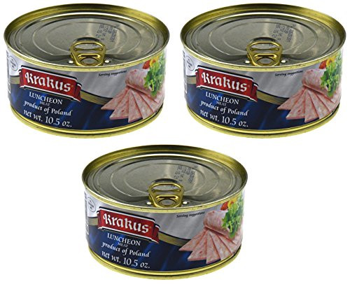 Krakus Luncheon Meat Pack of Three - 10_5 Ounce Cans