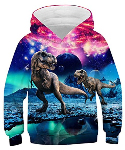 AIDEAONE Teen Boys 3D Print Cool Dinosaur Hoodies Sweatshirts Pullover Hoodies 6-16Y AIDEAONE Teen Boys 3D Print Cool Dinosaur Hoodies Sweatshirts Pullover Hoodies 6-16Y