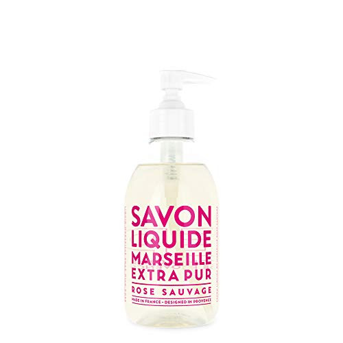 Compagnie de Provence Savon de Marseille Extra Pure Liquid Soap - Wild Rose - 10 Fl Oz Plastic Pump Bottle