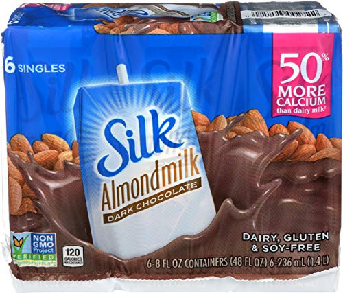 Silk Pure Almond Aseptic Dark Chocolate 8 Ounce 6 Pack