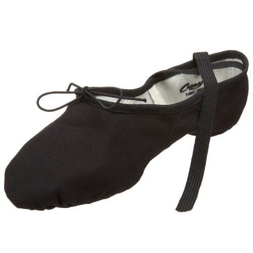 Capezio Mens Canvas Romeo Ballet Shoe Black 8 W US