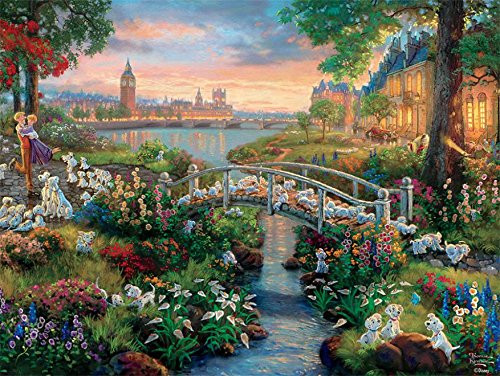 Ceaco The Disney Collection - 101 Dalmatians Puzzle by Thomas Kinkade Puzzle (750 Piece)