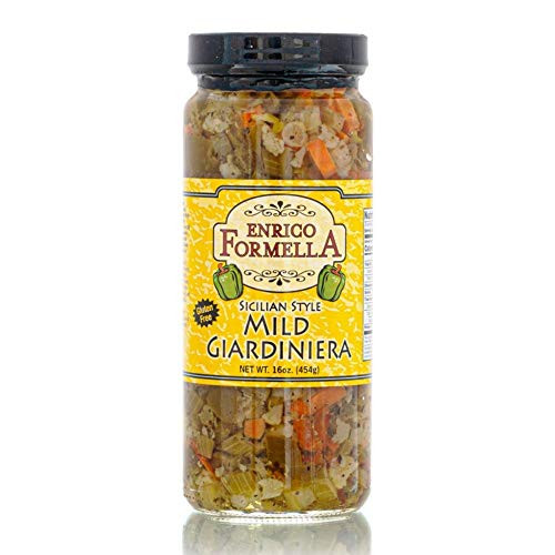 Enrico Formella  Mild Giardiniera  Italian - Chicago Style Pickled Vegetables 8oz_
