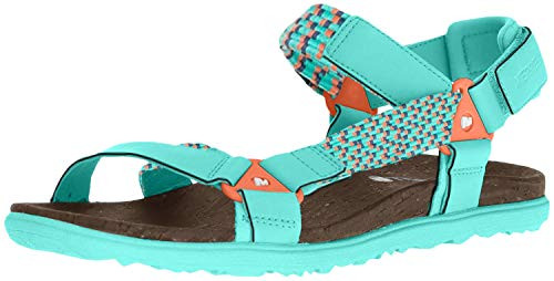 Merrell Womens Around Town Sunvue Woven Sandal Turquoise 11 Medium US