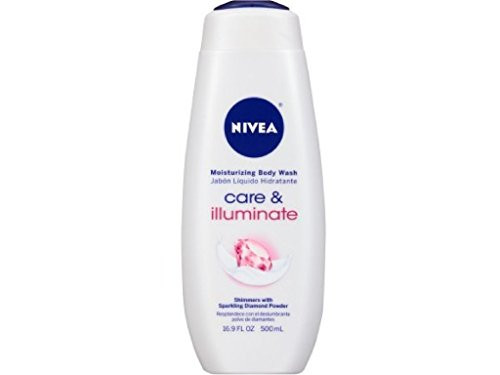 NIVEA Care  and  Illuminate Moisturizing Body Wash Shimmers With Sparkling Diamond Powder 16_9 oz  Pack of 2