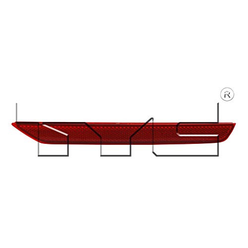 For Honda Odyssey Rear Bumper Reflector 2011 12 13 14 15 16 2017 Passenger Side DOT Certified For HO1185100  33505-TK8-A01