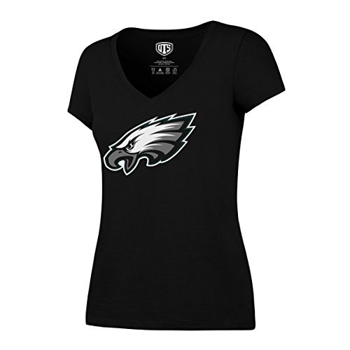 OTS NFL Philadelphia Eagles Womens Rival V-Neck Tee Logo Large OTS NFL Philadelphia Eagles Womens Rival V-Neck Tee Logo Large