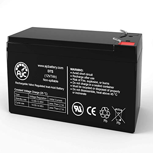 AJC Battery Brand Replacement for Johnson Controls GC1245 12V 7Ah UPS Battery - This is an AJC Brand Replacement