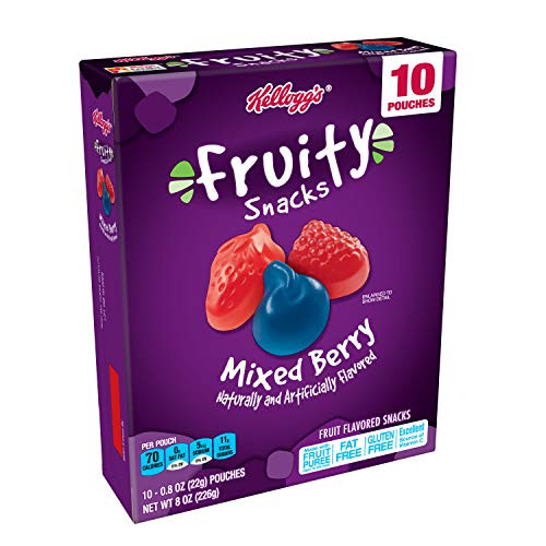 Fruity Snacks Mixed Berry Gluten Free Fat Free 8 oz 10 PouchesPack of 8
