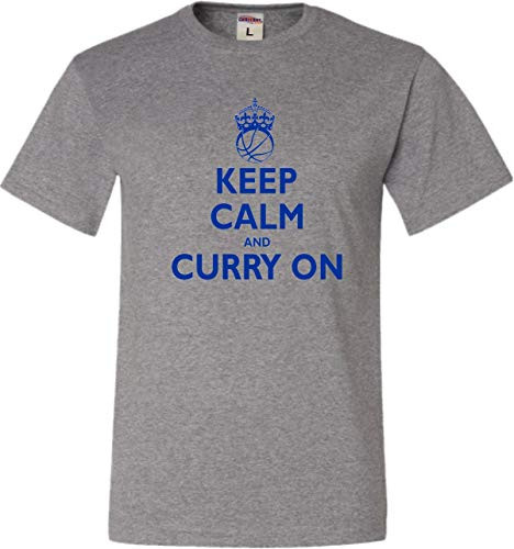 Go All Out YXL 18-20 Oxford Youth Keep Calm and Curry On T-Shirt