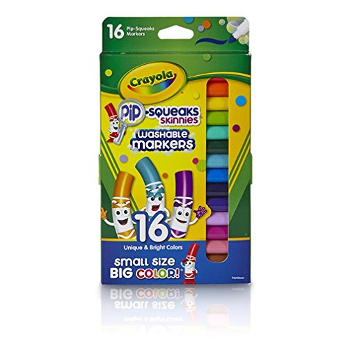 Crayola Pip-squeaks Washable Markers Skinnies 16CT Pack of 6 Crayola Pip-squeaks Washable Markers Skinnies 16CT Pack of 6