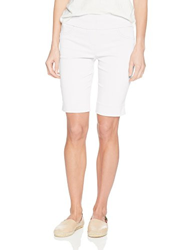 Ruby Rd_ Womens Petite Pull-on Solar Millennium Tech Short White 10P