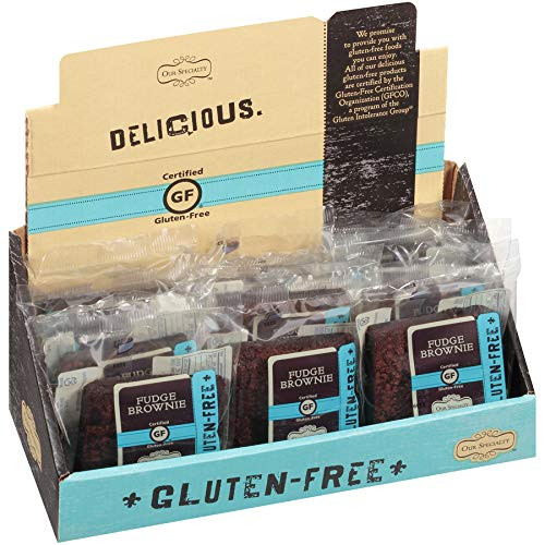 Our Specialty No Gluten Chocolate Fudge Brownies Individually Wrapped 12 Pack