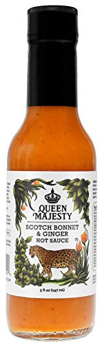 QUEEN MAJESTY HOT SAUCE Hot Sauce Scotch Bonnet Ginger, 5 FZ