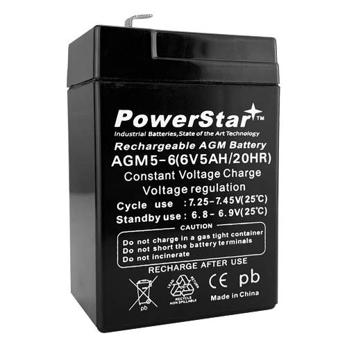PowerStar« 6V 5AH - UB645 Replacement for UPS Battery for APC AP200