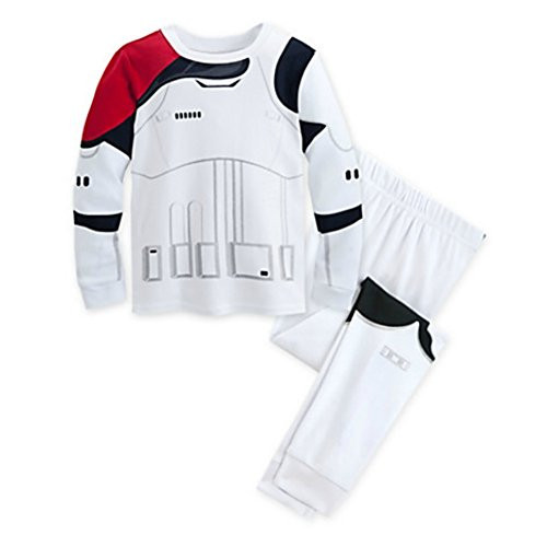 Disney Star Wars The Force Awakens Stormtrooper Pj Pals for Kids Size 4White