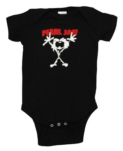 Pearl Jam Stickman Infant Baby Romper Snapsuit 6 Months Black