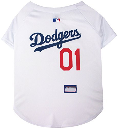 Pets First MLB LA Dodgers Dog Jersey Small_ - Pro Team Color Baseball Outfit