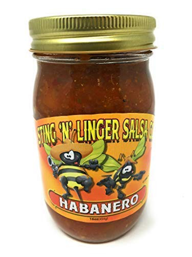Sting N Linger Salsa Hot Habanero 16 Ounce